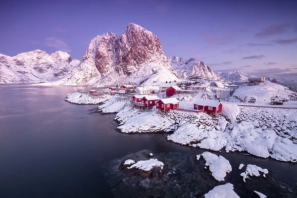 The fishing village Hamnoy, Nordland, Lofoten Islands, Norway, Europe
