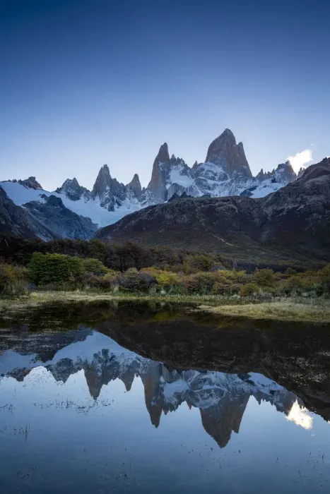 Framed Print : Fitz Roy in autumn before sunset, Los Glaciares National Park, El Chalten Framed Print : Fitz Roy in autumn before sunset, Los Glaciares National Park, El Chalten