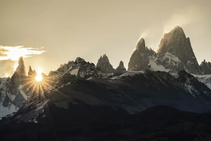 Framed Print : Fitz Roy range peaks at sunset. El Chalten, Santa Cruz province, Argentina Framed Print : Fitz Roy range peaks at sunset. El Chalten, Santa Cruz province, Argentina