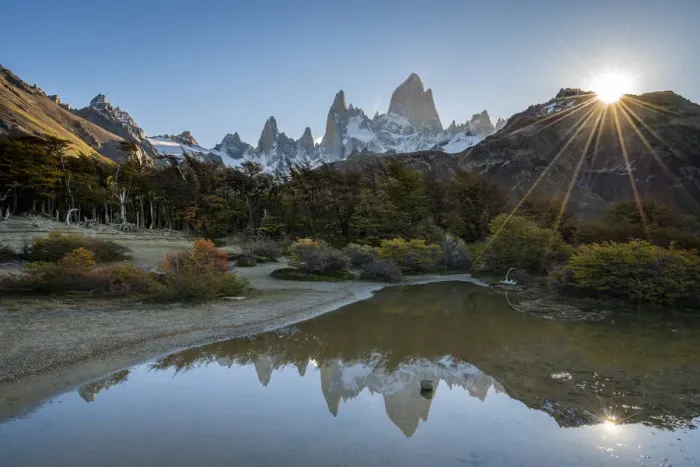 Framed Print : Fitz Roy before sunset during autumn, Los Glaciares National Park, Santa Cruz Province Framed Print : Fitz Roy before sunset during autumn, Los Glaciares National Park, Santa Cruz Province