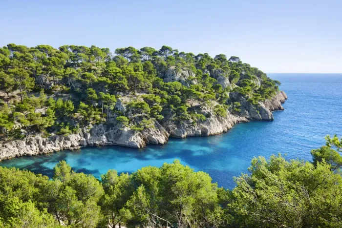 Framed Print : Fjord landscape in the Calanques - France, Provence-Alpes-Cote d Azur Framed Print : Fjord landscape in the Calanques - France, Provence-Alpes-Cote d Azur