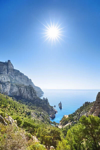 Fjord landscape in the Calanques - France, Provence-Alpes-Cote d Azur