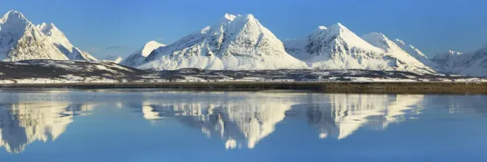 Framed Print : Fjord landscape with Lyngen Alps at Ullsfjord - Norway, Troms, Ullsfjord, Breivkeidet Framed Print : Fjord landscape with Lyngen Alps at Ullsfjord - Norway, Troms, Ullsfjord, Breivkeidet