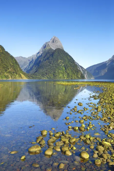 Framed Print : Fjord landscape at Mitre Peak - New Zealand, South Island, Southland Framed Print : Fjord landscape at Mitre Peak - New Zealand, South Island, Southland
