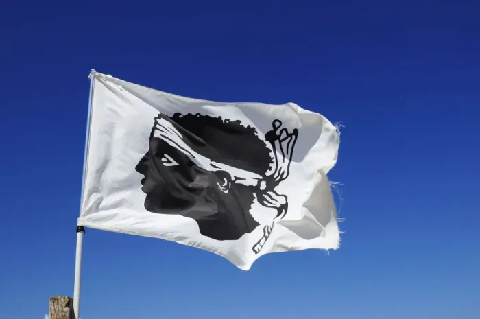 Framed Print : Flag, Emblem of Corsica, France Framed Print : Flag, Emblem of Corsica, France