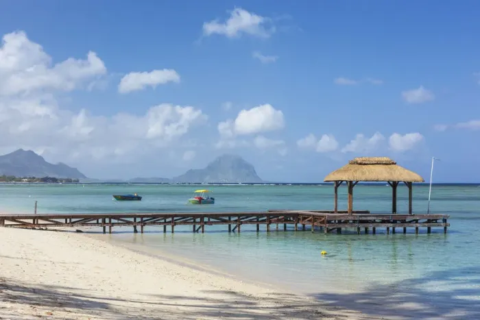 Framed Print : Flic-en-Flac beach, Mauritius, Indian Ocean Framed Print : Flic-en-Flac beach, Mauritius, Indian Ocean