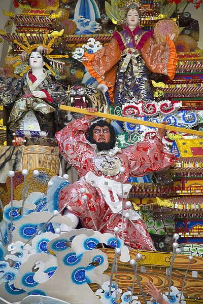 Float of Hakata Gion Yamakasa festival at Kushida Shrine, Fukuoka, Kyushu, Japan