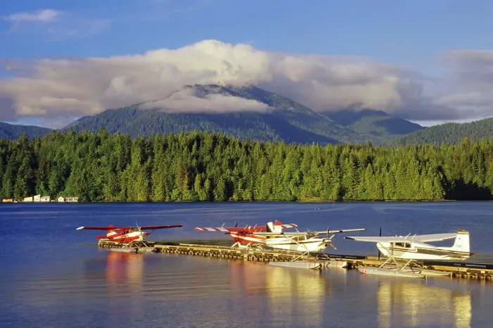 Framed Print : Float planes in Seal Cove Prince Rupert, British Columbia, Canada Framed Print : Float planes in Seal Cove Prince Rupert, British Columbia, Canada