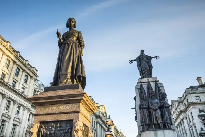 Framed Print : Florence Nightingale statue, Waterloo Place, London, England, UK