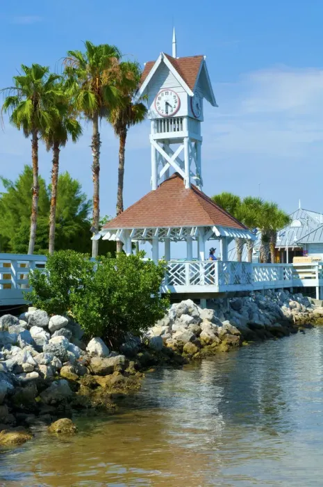 Framed Print : Florida, Anna Maria Island, Historic Bridge Street Pier, Brandenton Beach, Manatee County