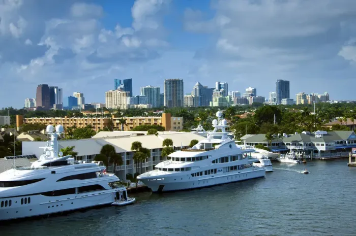 Framed Print : Florida, Fort Lauderdale, Skyline, Intercoastal Waterway Framed Print : Florida, Fort Lauderdale, Skyline, Intercoastal Waterway