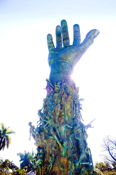 Florida, Miami Beach, Holocaust Memorial, 42 Foot High Bronze Hand, The Sculpture