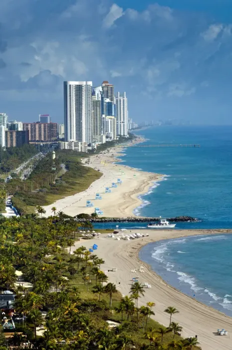 Framed Print : Florida, North Miami Beach, Bal Harbour Beach, Haulover Inlet Seperates Miami Beach Framed Print : Florida, North Miami Beach, Bal Harbour Beach, Haulover Inlet Seperates Miami Beach