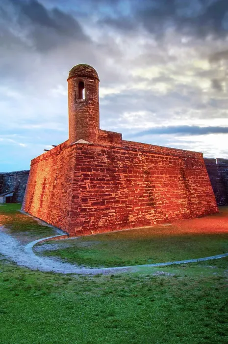 Framed Print : Florida, Saint Augustine, Castillo de San Marcos, Oldest Masonry Fort In The Continental United States, Built In The 1600's By The Spanish, Declared A National Monument In 1924