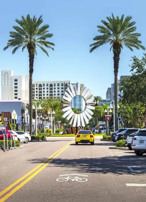 Framed Print : Florida, Saint Petersburg, Central Avenue, Edge District, Art Sculpture Framed Print : Florida, Saint Petersburg, Central Avenue, Edge District, Art Sculpture