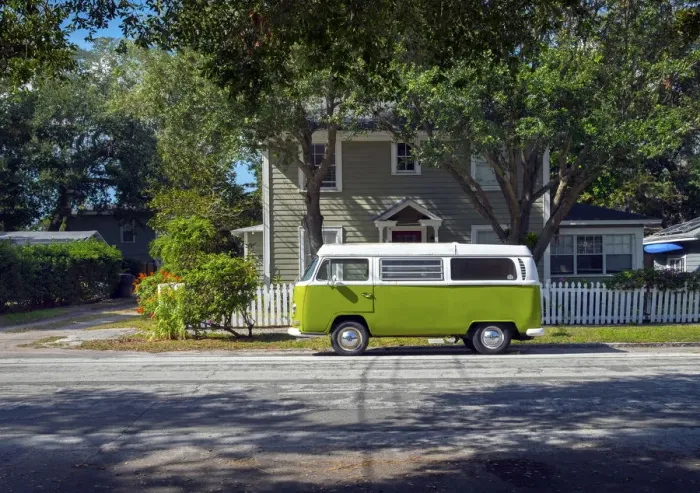 Framed Print : Florida, Saint Petersburg, Old Southeast Neighborhood, Pinellas County, Classic Volkswagen Framed Print : Florida, Saint Petersburg, Old Southeast Neighborhood, Pinellas County, Classic Volkswagen