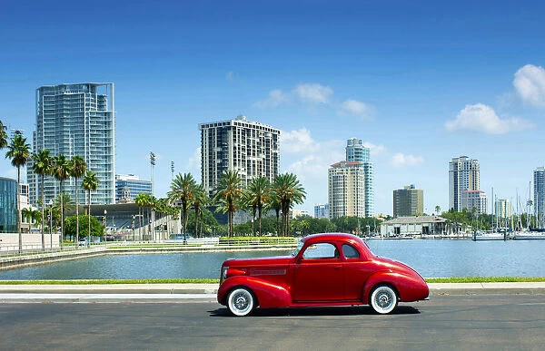 Florida, Saint Petersburg, Pinellas County, 1930s Ford Coupe, Classic Car, Tampa Bay