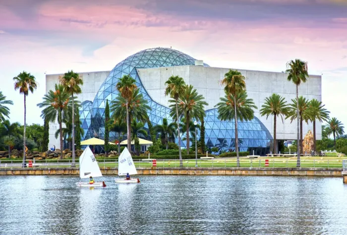 Framed Print : Florida, Saint Petersburg, Salvador Dali Museum, Sailboats, Tampa Bay Framed Print : Florida, Saint Petersburg, Salvador Dali Museum, Sailboats, Tampa Bay