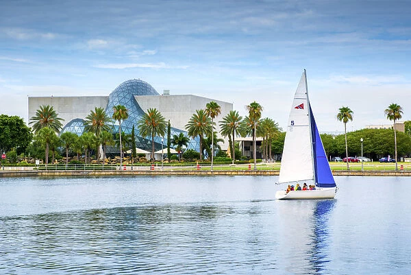 Florida, Saint Petersburg, Salvador Dali Museum, Sailboat, Tampa Bay