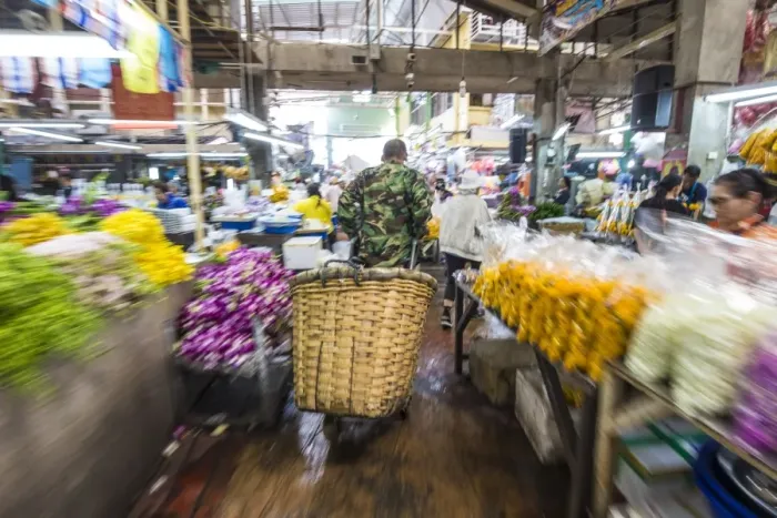 Framed Print : Flower Market, Bangkok, Thailand Framed Print : Flower Market, Bangkok, Thailand