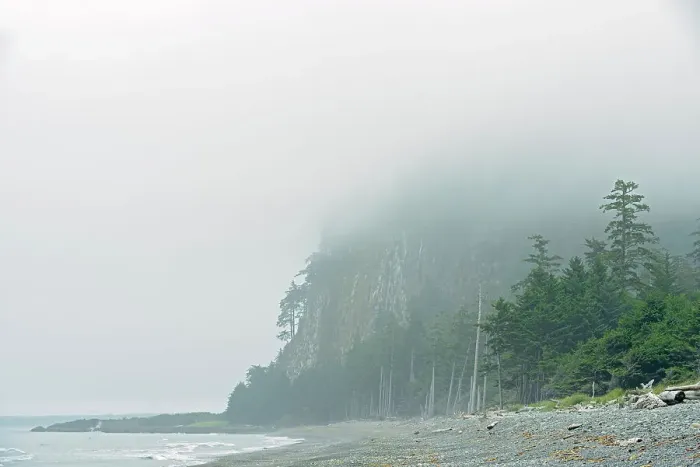 Framed Print : Fog on Agate Beach. Naikoon Provincial Park. Graham Island, Haida Gwaii (formerly the Queen Charlotte Islands), British Columbia, Canada Framed Print : Fog on Agate Beach. Naikoon Provincial Park. Graham Island, Haida Gwaii (formerly the Queen Charlotte Islands), British Columbia, Canada