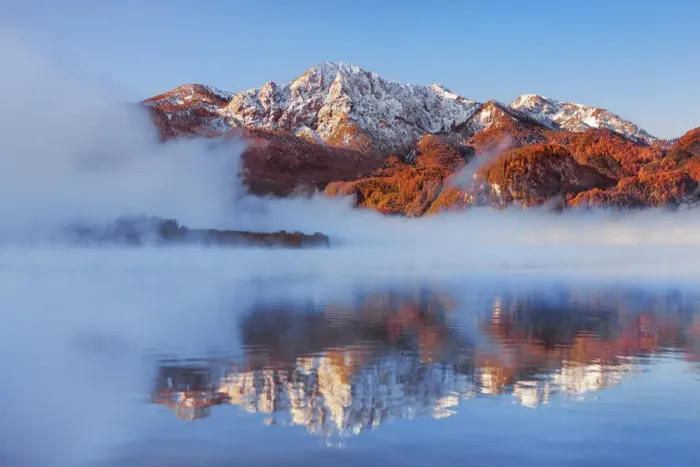 Framed Print : Fog impression at Kochelsee with Herzogstand - Germany, Bavaria, Upper Bavaria Framed Print : Fog impression at Kochelsee with Herzogstand - Germany, Bavaria, Upper Bavaria