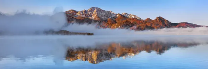Framed Print : Fog impression at Kochelsee with Herzogstand - Germany, Bavaria, Upper Bavaria Framed Print : Fog impression at Kochelsee with Herzogstand - Germany, Bavaria, Upper Bavaria