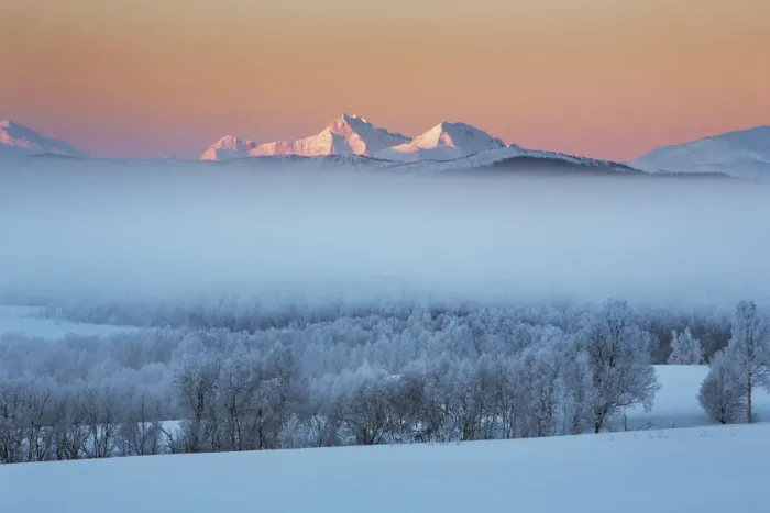 Framed Print : Fog landscape on Senja - Norway, Troms, Senja, Sorli Framed Print : Fog landscape on Senja - Norway, Troms, Senja, Sorli