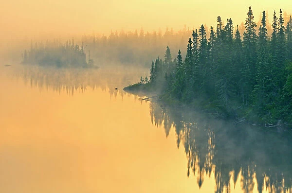 Fog along North Shore of Lake Superior Schreiber, Ontario, Canada