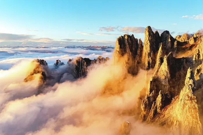 Framed Print : Foggy sunset over the rock spires of Grignetta mountain, aerial view, Grigne group, Lake Como, Lecco province, Lombardy, Italy Framed Print : Foggy sunset over the rock spires of Grignetta mountain, aerial view, Grigne group, Lake Como, Lecco province, Lombardy, Italy
