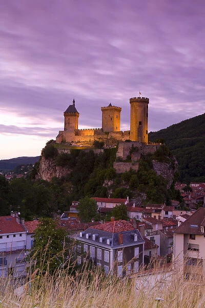 Foix Castle, Foix, Ariege, Pyrenees, France