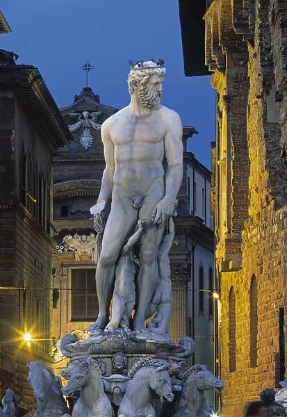 Fontana di Nettuno, Piazza della Signoria, Florence, Tuscany, Italy