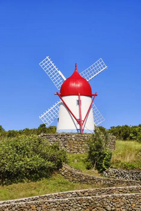 Framed Print : Fontes traditional windmill. Graciosa island, Azores islands. Portugal Framed Print : Fontes traditional windmill. Graciosa island, Azores islands. Portugal