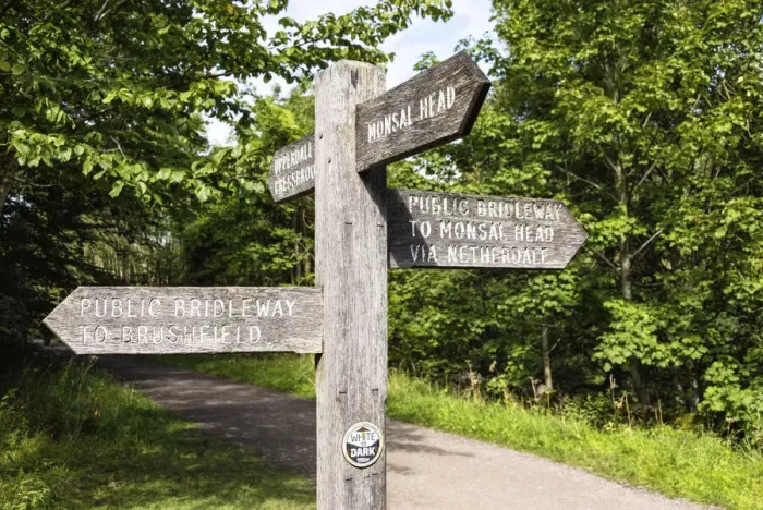 Framed Print : A footpath sign in Monsal Dale, Peak District National Park, Derbyshire, England Framed Print : A footpath sign in Monsal Dale, Peak District National Park, Derbyshire, England