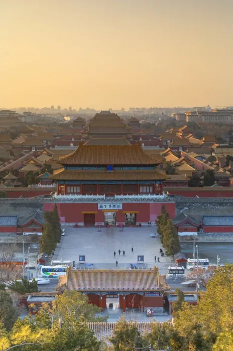 Framed Print : Forbidden City at sunrise, Beijing, China Framed Print : Forbidden City at sunrise, Beijing, China