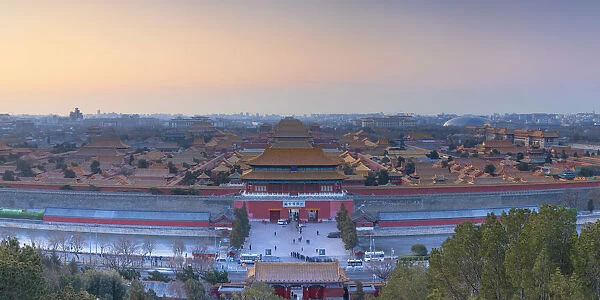 Forbidden City at sunrise, Beijing, China