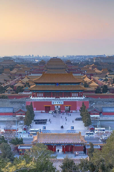 Forbidden City at sunrise, Beijing, China