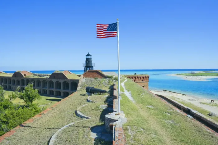 Framed Print : Fort Jefferson, Dry Tortugas National Park, Florida, U. S. A