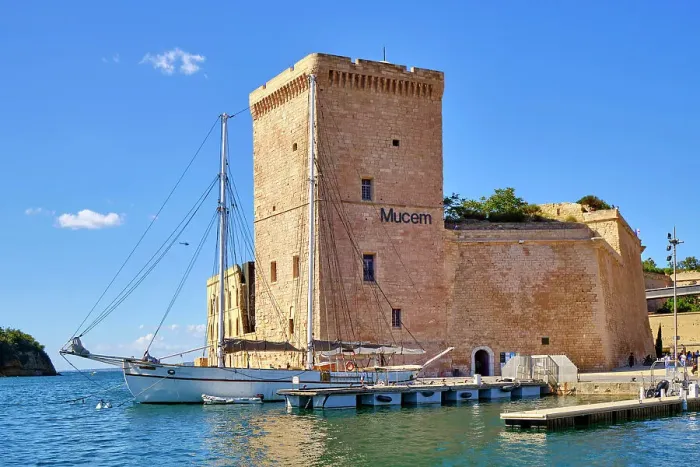 Framed Print : Fort Saint-Jean is a fortification in Marseille, built in 1660 by Louis XIV at the entrance to the Old Port (Vieux Port). France Framed Print : Fort Saint-Jean is a fortification in Marseille, built in 1660 by Louis XIV at the entrance to the Old Port (Vieux Port). France