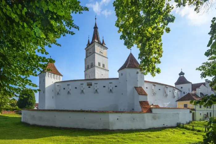 Framed Print : Fortified church of Harman, Transylvania, Romania Framed Print : Fortified church of Harman, Transylvania, Romania