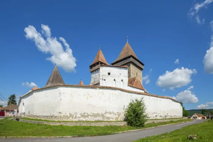Framed Print : Fortified church of Homorod, Transylvania, Romania