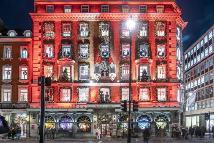 Framed Print : Fortnum and Mason illuminations, Piccadilly, London, England, UK Framed Print : Fortnum and Mason illuminations, Piccadilly, London, England, UK