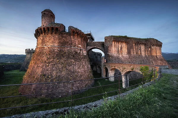 Fortress of Sarzanello, municipality of Sarzana, province of La Spezia, Liguria district, Italy