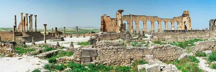 Framed Print : Forum and Capitolin Temple at the Roman city of Volubilis, Meknes, Morocco Framed Print : Forum and Capitolin Temple at the Roman city of Volubilis, Meknes, Morocco