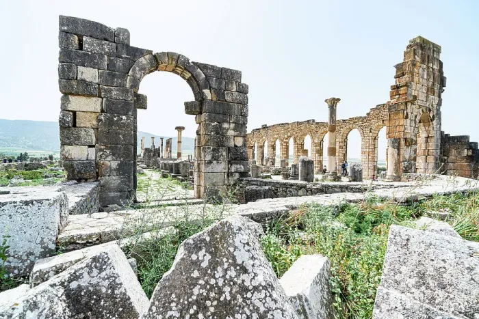 Framed Print : The Forum at the Roman archaeological site of Volubilis, UNESCO World Heritage Site, Meknes, Morocco Framed Print : The Forum at the Roman archaeological site of Volubilis, UNESCO World Heritage Site, Meknes, Morocco