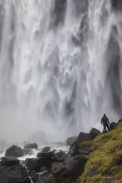 Fossa waterfall after heavy rains. Streymoy, Faroe Islands