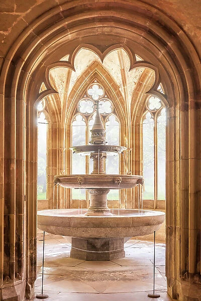 Fountain in the cloister of Maulbronn Monastery, Baden-Wurttemberg, Germany
