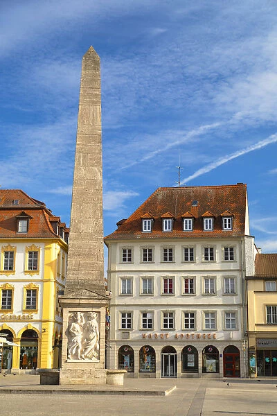 Fountain in Market Square (Marktplatz), Wurzburg, Bavaria, Germany