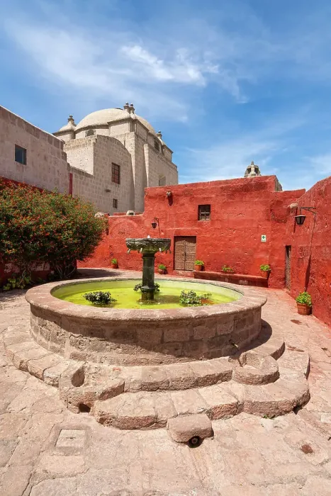 Framed Print : Fountain at Monastery of Santa Catalina de Siena, UNESCO, Arequipa, Arequipa Province, Arequipa Region, Peru Framed Print : Fountain at Monastery of Santa Catalina de Siena, UNESCO, Arequipa, Arequipa Province, Arequipa Region, Peru