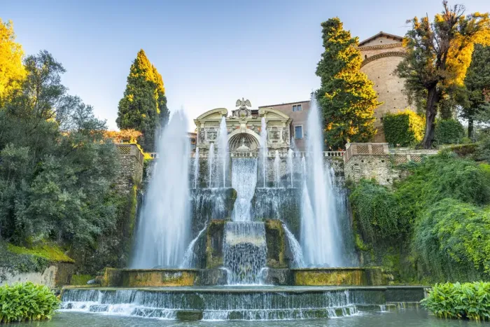 Framed Print : The fountain of Neptune in Villa d Este in Tivoli. Europe, Italy, Lazio Framed Print : The fountain of Neptune in Villa d Este in Tivoli. Europe, Italy, Lazio